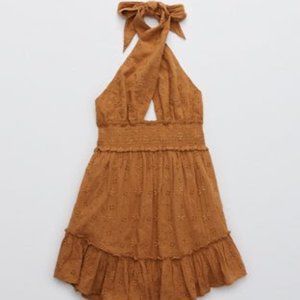 Aerie Spring Fling Halter Dress